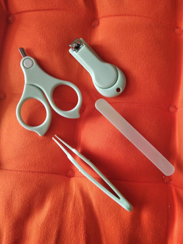 Kit cortauñas para cortar las uñas a mi bebé